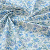 145cm Width x 95cm Length Blue Floral Print Cotton Fabric