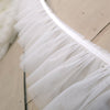 2 Yards of 18cm Width 2-Layer Soft Frill RuffledLace Fabric Trim