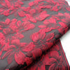 146cm Width x 95cm Length Contrast 3D Floral Jacquard Fabric