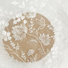 130cm Width x 95cm Length Botanical Vine and Branch Floral Embroidery Wedding Lace Fabric