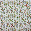 110cm Width x 95cm Length  Rabbit Flower and Strawberry Print Cotton Fabric