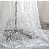 130cm Width x 95cm Length Premium Vine Branch Leaf Embroidery Wedding Bridal Lace Fabric