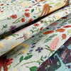 150cm Width x 95cm Length Botanical Flower and Animal Deer Jacquard Fabric
