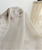 150cm Width Chrysanthemum Floral Embroidery Silk Blend Lace Fabric