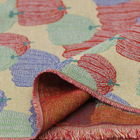 150cm Width Retro Pumpkin Jacquard Fabric by the Yard