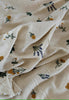 135cm Width x 95cm Length Retro Vivid Botanical Floral Cotton Linen Embroidery Fabric