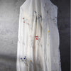 145cm Width x 95cm Length Botanical Floral Embroidery Fabric