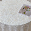 130cm Width Retro Floral embroidered tulle lace fabric