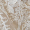 135cm Width x 95cm Length Premium Botanical Branch Floral Embroidery Wedding Bridal Lace Fabric