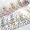 140cm Width x 95cm Length Symmetrical Fairy Floral and Butterfly Embroidery Lace Fabric