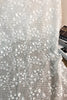 142cm Width Hollow-out Campanula Floral Embroidery Lace Fabric by the Yard