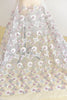 130cm Width x 95cm Length Premium  Sequined Floral Embroidery Wedding Bridal Lace Fabric