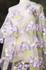 150cm Width x 95cm 3D Cluster Floral Embroidery Lace Fabric