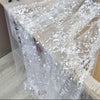 130cm Width x 95cm Length Vine Tree Leaf and Floral Embroidery Lace Fabric