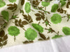 140cm Width x 95cm Length Freshly Green Branch Foliage Print Cotton Fabric