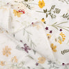 49 inches Width Premium Eyelet Hollow-Out Botanical Branch Floral Print and Embroidery Cotton Fabric by The Yard