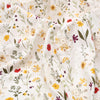49 inches Width Premium Eyelet Hollow-Out Botanical Branch Floral Print and Embroidery Cotton Fabric by The Yard