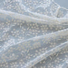 130cm Width x 95cm Length Organza Branch Star Floral Embroidery Lace Fabric by the Yard