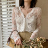 135cm Width  Retro 3D Vine Floral Embroidery Bone Lace Fabric