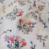 150cm Width x 95cm Length Light Weight Cluster Floral Print Chiffon Lace Fabric