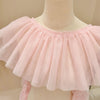 2 Yards x 30cm Width Puffy 2-layer Soft Frill Ruffled Tulle Lace Fabric Trim