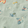 125cm Width x 95cm Length Premium Colorful Butterfly Embroidered Linen Blend Fabric