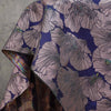 160cm Width x 95cm Length Premium Contrast Floral  and Blue Jacquard Fabric