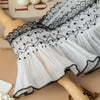 2 Yards x 10cm Width Romantic  Contrast Ruffled Pleated lace fabric trim