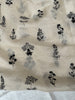 140cm Width x 95cm Length Floral Embroidery Ramie Fabric