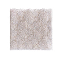 125cm Width x 95cm Length Contrast Floral Embrodery Lace Fabric