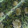 145cm Width x 95cm Length Retro Green Vine Floral Print Cotton Fabric
