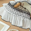 2 Yards x 10cm Width Romantic  Contrast Ruffled Pleated lace fabric trim
