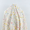 130cm Width x 95cm Length Colorful Floral Botanical  Print and Embroidery Fabric