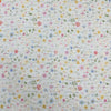 130cm Width x 95cm Length Colorful Floral Botanical  Print and Embroidery Fabric