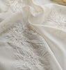 150cm Width Chrysanthemum Floral Embroidery Silk Blend Lace Fabric