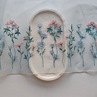 3 Yards Premium Floral Embroidery Lace Fabric Trim