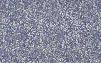 150cm Width x 95cm Length Retro Botanical Branch Print Cotton Fabric Blue