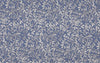 150cm Width x 95cm Length Retro Botanical Branch Print Cotton Fabric Blue