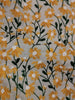 140cm Width x 95cm Length Premium Daisy Flower Embroidery Cotton Linen Fabric