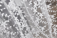 130cm Width x 95cm Length Star Branch Floral  Lace Fabric