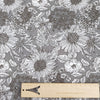 145cm Width x 95cm LengthVintage Sunflower Pattern Print Cotton Fabric