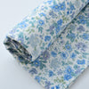 145cm Width x 95cm Length Blue Floral Print Cotton Fabric