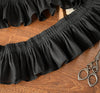3 Yards x 10cm Width Premium Ruffled Pleated Chiffon Lace fabric Trim