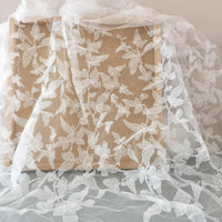 135cm Width x 95cm Length Premium Vine Leaf Embroidery Wedding Lace Fabric