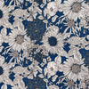 145cm Width x 95cm LengthVintage Sunflower Pattern Print Cotton Fabric