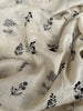140cm Width x 95cm Length Floral Embroidery Ramie Fabric