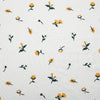 125cm Width x 95cm Length Yellow Flower Pattern Embroidery Cotton Fabric