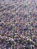 150cm Width x 95cm Length Purple Morning Glory Print Cotton Fabric