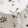 115cm Width x 95cm Length Botanical Branch Floral Embroidery  Linen Mix Fabric