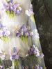 150cm Width x 95cm 3D Cluster Floral Embroidery Lace Fabric